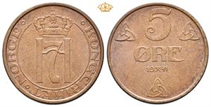 5 øre 1941. Bronse