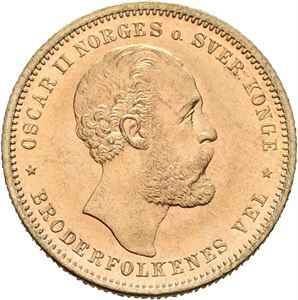 Oscar II. 20 kroner/5 sps. 1875.