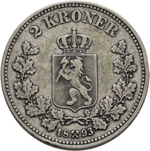 2 kroner 1893, kanthakk