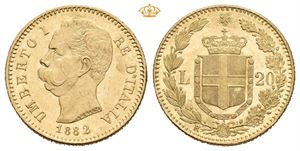 Umberto I, 20 lire 1882