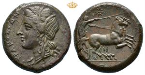 SICILY, Syracuse. Hiketas II. 287-278 BC. Æ unit (22,5 mm, 11,62 g).