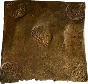 1 daler silvermynt 1680 (1308 g). R. Avesta
