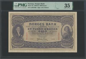 1000 kroner 1939. A.0557565.