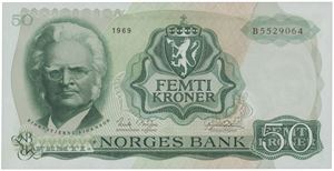 50 kroner 1969. B5529064.