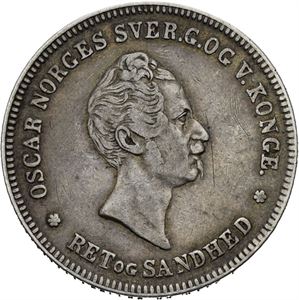 OSCAR I 1844-1859. 1/2 speciedaler 1850