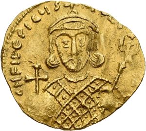 Philippicus (Bardanes) 711-713, tremissis, Constantinople (1,29 g). R: Kors