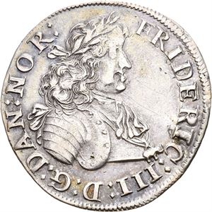 FREDERIK III 1648-1670 1/8 speciedaler 1665. S.38