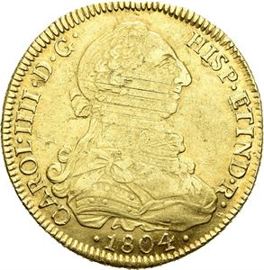 Carl IV, 8 escudos 1804