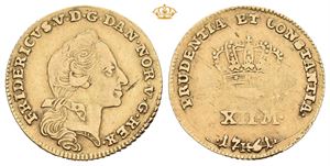 Frederik V (1746-1766). Kurantdukat 1761. (3,03 g)