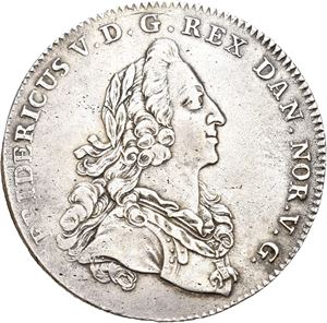 FREDERIK V 1746-1766 Reisedaler 1749. S.4