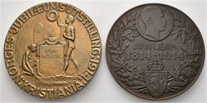 Konstitusjonens 100 års jubileum 1914 og Jubileumsutstillingen 1914. Bronse