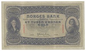 1000 kroner 1943. A.0963087