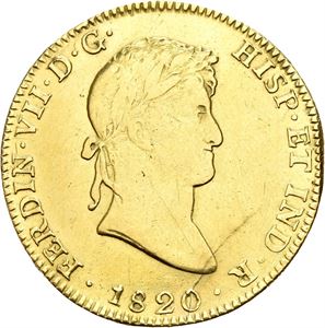 Ferdinand VII, 8 escudos 1820. Mexico City