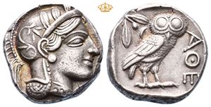 ATTICA, Athens. 454-404 BC. AR tetradrachm (17,13 g)