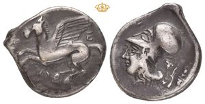 AKARNANIA, Leukas. Circa 375-350 BC. AR stater (20 mm; 8,28 g)