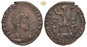 Theodosius I, AD 379-395. Æ maiorina (21 mm; 5,18 g)