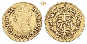 Carl III, 1/2 escudo 1774. Madrid. PJ