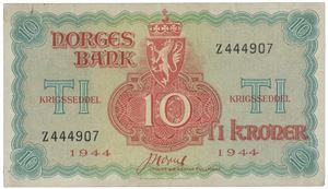 10 kroner 1944. Z444907