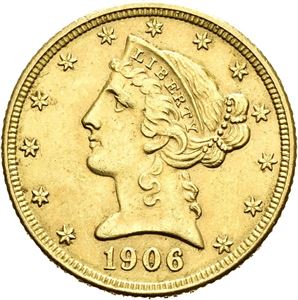 5 dollar 1906 D