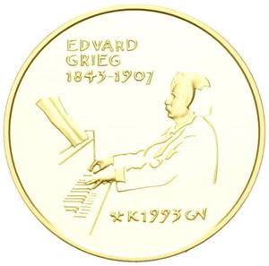 1500 kroner 1993. Edvard Grieg.