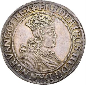 FREDERIK III 1648-1670, CHRISTIANIA, Speciedaler 1653. S.22