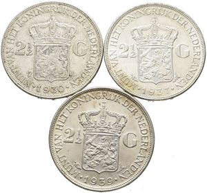 2½ Gulden 1930, 37 og 39