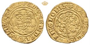 Edward III (1327-1377), 1/4 nobel u.år/n.d. 4. coinage (1351-1377). London. (1,85 g)