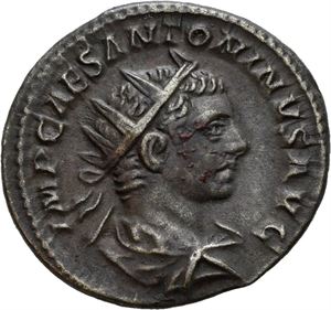 Elagabal 218-222, antoninian, Roma 219 e.Kr. R: Victoria gående mot høyre