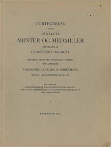 V. Ragoczy auksjonskatalog I og II (1959 og 1961). Heftet