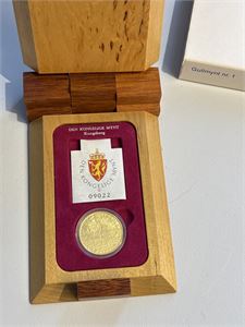 1500 kroner Lillehammer, gullmynt nr 1