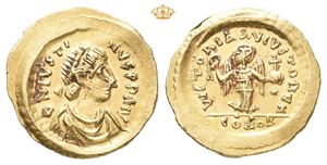 Justin I, AD 518-527. AV tremissis (1,47 g)