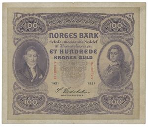 100 kroner 1921. A5008178