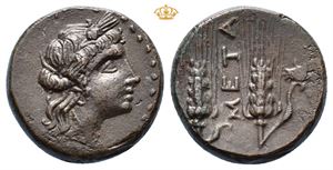 LUCANIA, Metapontum. 250-200 BC. Æ unit (16 mm, 4,50 g).