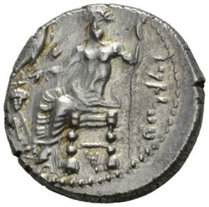 CILICIA, Tarsos, Mazaios 361-334 f.Kr., stater (10,73 g). Baal fra Tarsos sittende mot venstre/Løve angripende okse mot venstre