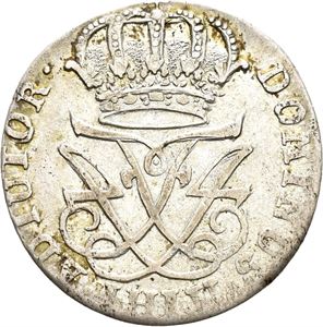 FREDERIK IV 1699-1730 12 skilling 1723. S.7