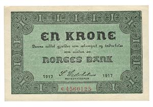 1 krone 1917. C4560125.