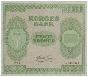 50 kroner 1945. A.3588947