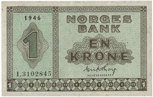 1 krone 1946. I3102845