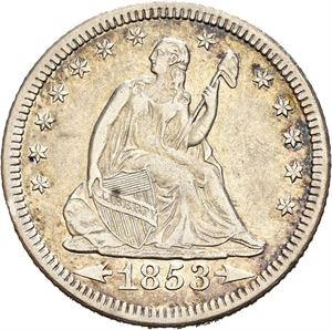 1/4 dollar 1853 O