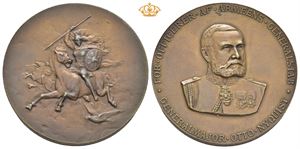 Generalmajor Otto Nyquist. Bronse 40 mm