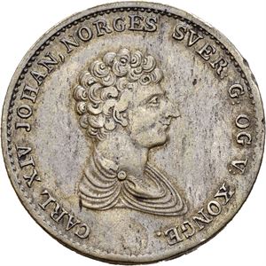 Carl XIV Johan 1818-1844. 1/2 speciedaler 1834/29