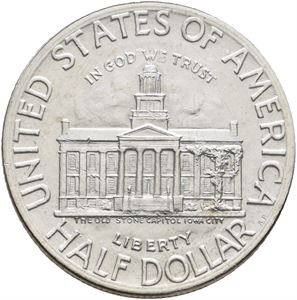 1/2 Dollar Iowa Statehood Centennial 1946