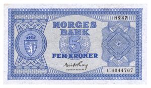 5 kroner 1947. C4044767