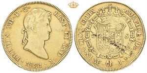 Ferdinand VII, 8 escudos 1821. Lima