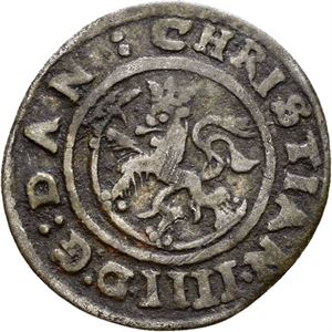 CHRISTIAN IV 1588-1648 2 skilling 1644. S.138