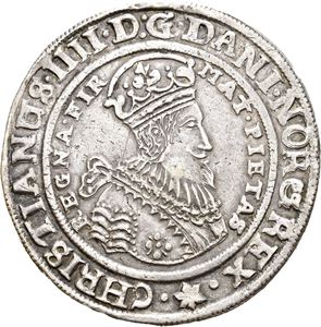 CHRISTIAN IV 1588-1648, CHRISTIANIA, 2 speciedaler 1648. R. S.9 var.