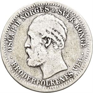 1 krone 1878. Små riper/minor scratches