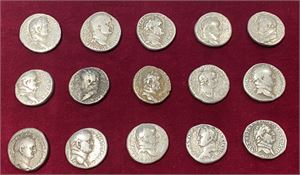 # 3: Lot of 15 tetradrachms of Vespasian from Antioch.