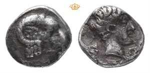 CARIA, Kasolaba. Circa 410-390 BC. AR hemiobol (75 mm, 0,41 g)