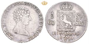 1/2 speciedaler 1821